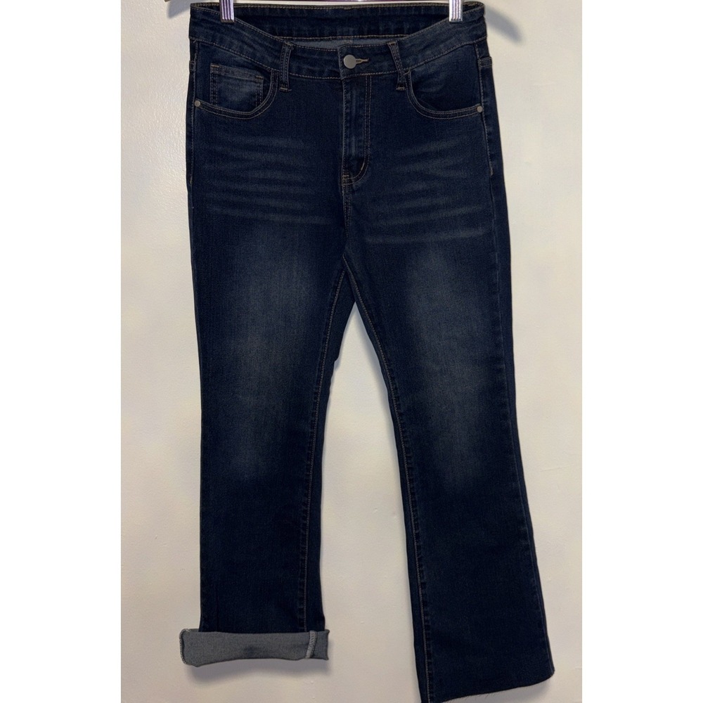Jeans Womens Size M Boot Cut Dark Wash Stretch
